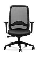 Wipro Immerse Mid Back Black Workstation Chairs