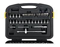 94-190 STANLEY 86PC 1/4 & 1/2 SQ.DR. SOCKET SET-6PT MET
