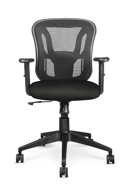 Wipro Beetle Black Workstation Chairs