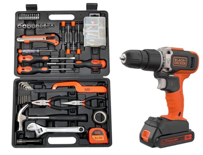 Black & Decker BCD003C1-QW 18V Hammer Drill & 1x 1.5Ah Battery