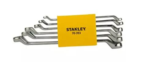 STANLEY 70-393 6PCS SHALLOW OFSET BIHEX SPANNER SET ,6X7-16X17MM