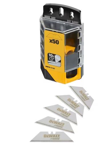 DEWALT DWHT8-11131 50Pk Tungsten Carbide Utility Blades