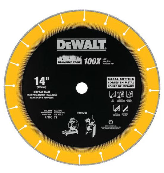 DEWALT DW8500-IN 355 mm Diamond Chopsaw Wheel 100X Life