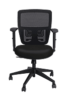 Wipro Candid Mid Back Black Workstation Chairs
