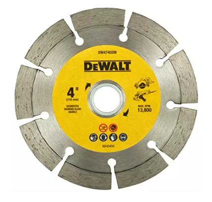 DEWALT DW47402MB25-IN Bulk Pack 25pc -4" MCB - 110mm x 20 for Marble