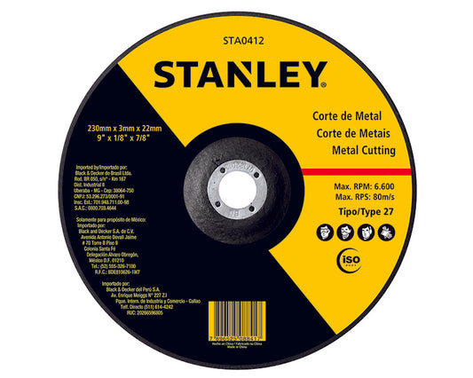 Stanley 105 x 1.0 x 16 inox cutting wheel BONDED