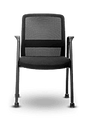 Wipro Immerse Hobbit With Castors Black Workstation Chairs