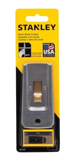 STANLEY 28-500 RAZOR BLADE SCRAPER W/ 5 BLADES