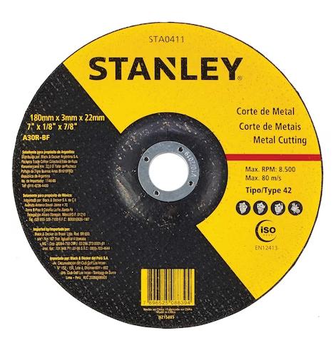 STANLEY STA0411-IN 180 x 3.0 x 22 metal cutting wheel