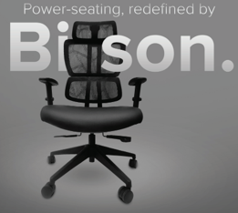 Wipro Bison AIR High Back Black Workstation Chairs