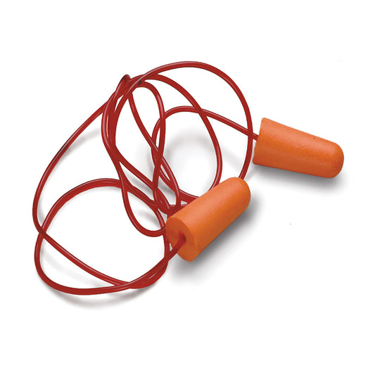 CORDED DISPOSABLE EAR PLUG WITH COTTON THREAD (STANDARD PACKING)