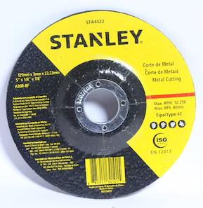 STANLEY STA4522-IN 125 x 3 x 22 metal cutting wheel