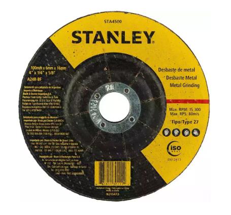 STANLEY STA4500-IN 100 x 6 x 16 metal grinding wheel