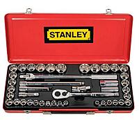 STANLEY STMT45505 43pcs 1/2 SQ.DR. RATCHET SOCKET SET METRIC