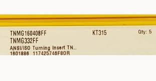 TNMG160408FF KT315