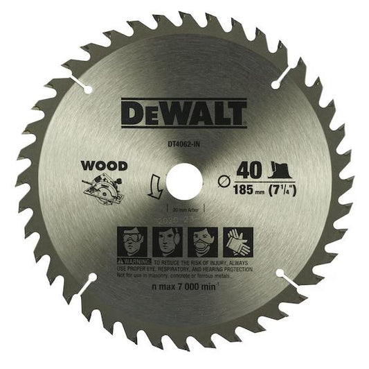 DEWALT DT4062-B1 180mm 40T TCT Saw Blade