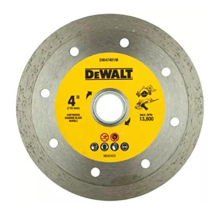 DEWALT DW47401MB25-IN Bulk Pack 25pc -4" MCB - 110mm x 20  Continuous for Marble