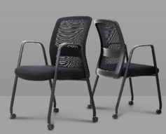 Wipro Immerse Hobbit With Castors Black Workstation Chairs