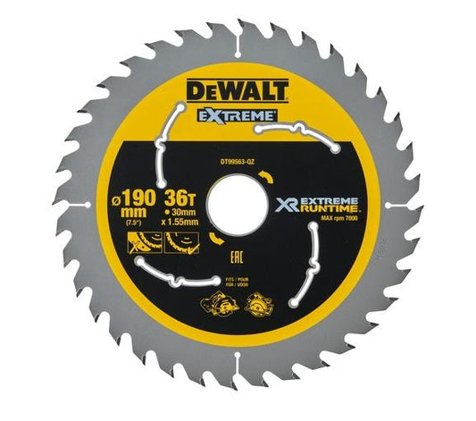 DEWALT DT99563-QZ XR- Xtreme Series 190MM X 30MM Bore X 36T CSB