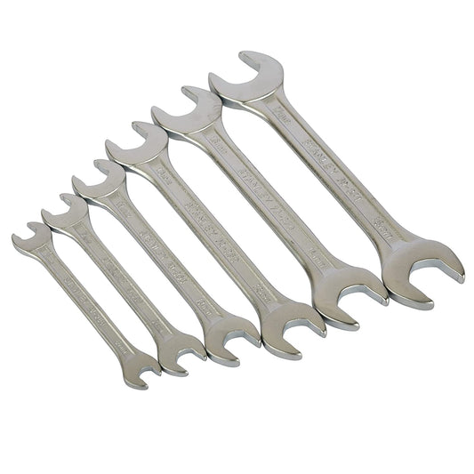 STANLEY 70-378 DOUBLE END OPEN JAW SPANNER 6pcs SET 6X7,8X9,10X11,12X13,14X15,16X17 mm