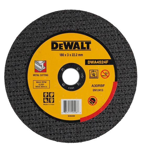 DEWALT DWA4524F 180 mm X 3.0 mm Cutoff Wheel