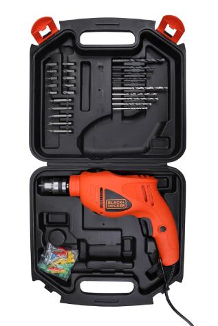 Black & Decker HD400K50-IN 550W 10mm Hammer Drill kit 50 Tools