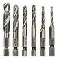 Spiral Pin Threaded Drill Bit Set