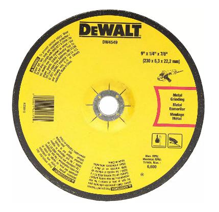 DEWALT DW4549 DC Wheel  230 X 6.3 X 22.23 mm A24NBF