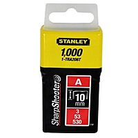 STANLEY 1-TRA206T 10MM/3/8in L/D STAPLES(1 000) A TYPE