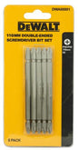 DEWALT DW00001M-IN Magnetic 110mm PH2-PH2 D-end S2 BITS SET (5PC)