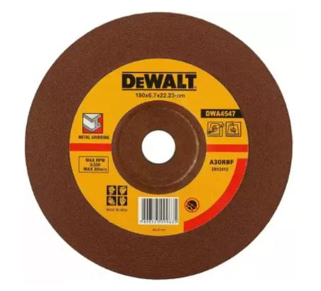 DEWALT DWA4547-IN 180 x 6.7 x 22.23 Metal RED Grinding wheel t27